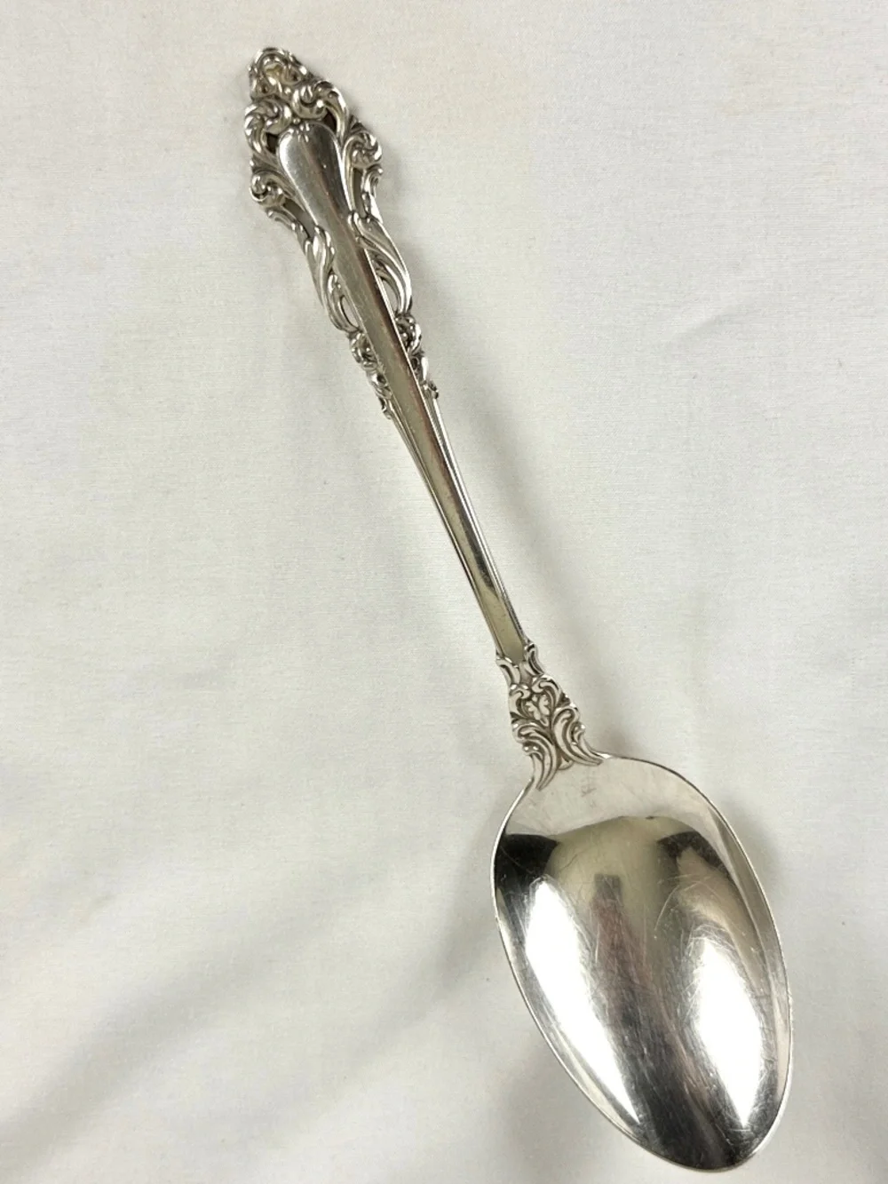 Vtg 1970s Reed and Barton Sterling Silver Grande Renaissance Large Serving Spoon